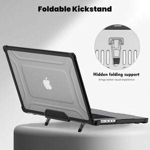 Nhà Máy Bán Buôn Giá Nhiệm Vụ Nặng Nề Gồ Ghề Vỏ Cứng Laptopsleeve Trường Hợp Bìa Với Chức Năng Đứng Cho <span class=keywords><strong>Macbook</strong></span> Không Khí 13 14 15 16Inch - Product Image 3