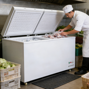 Congélateurs coffres de supermarché à vendre, réfrigérateurs-congélateurs de cuisine - Product Image 4