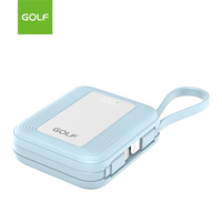 Mince Portable En Gros Mini Chargeur Mobile LCD PD 20W Charge Rapide Bloc D'alimentation Fabrication 10000mAh Banque D'alimentation Avec Câble