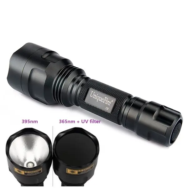 Uv 18650 Rechargeable 365Nm Black Light 3W Blacklight Led Self Defense Portable Scorpion Searchlight Flashlight