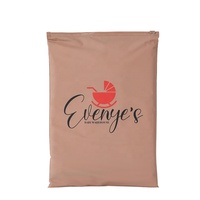 Sac en plastique givré personnalisé avec logo, sac d'emballage mat pour t-shirts avec fermeture éclair, sac en plastique EVA imprimé avec fermeture à glissière