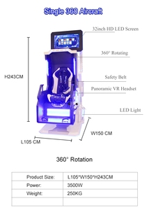 Chaise <span class=keywords><strong>VR</strong></span> 9D à 360 degrés, matériel <span class=keywords><strong>VR</strong></span>, simulateur <span class=keywords><strong>VR</strong></span>/<span class=keywords><strong>AR</strong></span>/<span class=keywords><strong>MR</strong></span> pour une seule personne, équipement <span class=keywords><strong>VR</strong></span> pour avion à 360 degrés - Product Image 6
