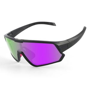 Gafas de Sol Polarizadas con Protección UV400, Personalizadas con Logotipo, de Moda, Color Morado, Extra Grandes, con Receta, para Ciclismo, para Hombre - Product Image 1