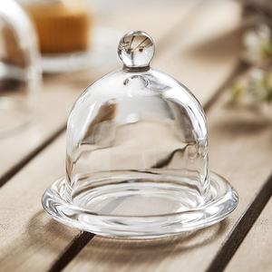 Vetro chiaro vetro <span class=keywords><strong>limone</strong></span> cupola di vetro piatto di burro con coperchio vetreria vasetto di vetro <span class=keywords><strong>limone</strong></span> piatto di vetro - Product Image 1