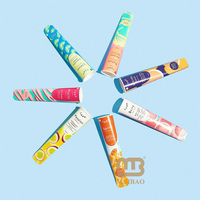 Logo personnalisé imprimé écologique jetable sucette glacée Pop presser papier sucettes glacées yaourt glacé cocktail jus push up papier cône tasse