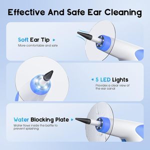 Electric Ear <b>Wax</b> <b>Remover</b> Portable Ear Cleaning Device with Ear Irrigation <b>Kit</b> - Product Image 2