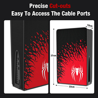 Housse anti-poussière Black Myth WuKong Spider pour console PS5 Slim en tissu Oxford nylon anti-rayures, protection anti-poussière, housse imperméable
