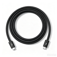 Kabel USB4 TB 4 40Gbps Transmisi Data Kecepatan Tinggi 240W 8K60Hz 1m 2m Kabel Data Tipe-C Berlapis TB 4 untuk Laptop/PC