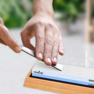 <span class=keywords><strong>Piedra</strong></span> de <span class=keywords><strong>afilar</strong></span> de óxido de aluminio de doble <span class=keywords><strong>cara</strong></span>, soporte de bambú, cuchillo japonés, <span class=keywords><strong>Piedra</strong></span> afiladora de grano 1000/6000 - Product Image 5