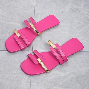 HD--520 Mùa Hè Thời Trang Phụ Nữ Cộng Với Kích Thước Phụ Nữ Của Dép Giày Dép Và Túi Thiết Lập Kẹo Màu Phẳng Giản Dị Bãi Biển Dép Phù Hợp Với Ví - Product Image 3