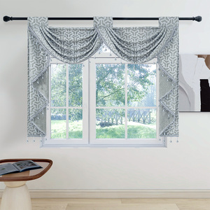 Set di <span class=keywords><strong>tende</strong></span> da cucina mantovane <span class=keywords><strong>per</strong></span> <span class=keywords><strong>tende</strong></span> corte <span class=keywords><strong>tende</strong></span> pronte <span class=keywords><strong>per</strong></span> soggiorno Swag Small Window Treatment Luxury - Product Image 3