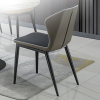 Chaises de restaurant pliantes en cuir PU avec pieds en acier au design moderne pour hôtel, salle à manger, salon, cuisine, villas, mobilier commercial
