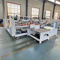 Machine plieuse-colleuse automatique Oray deux pièces pour carton ondulé 3/5 plis A+B, avec alimentation double servo 14000W
