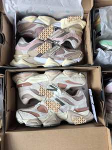 Chaussures de course sportives NB9060 en cuir et mesh de haute qualité, antidérapantes et résistantes à l'usure, respirantes, pour hommes et femmes - Product Image 3