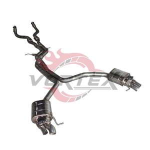 Kit d'échappement Vortex SS304 Valvetronic compatible avec Audi RS5 B8 4.2L V8 2012-2018, silencieux sport et tube central X-Pipe. - Product Image 2