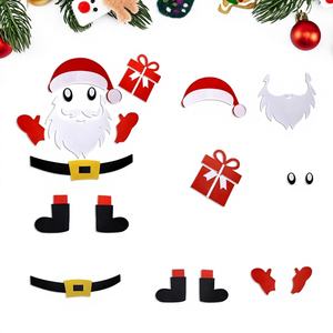Ensemble d'autocollants de porte de Noël, impression UV, autocollant mural décoratif fabriqué en Chine pour la décoration de la maison - Product Image 1
