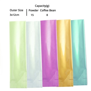 3X12Cm Multi-Color Open Top Vacuüm Heatseal Zakjes Glanzend Aluminium Mylar Plat Pakket Terug Verzegelde Zak - Product Image 5