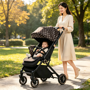 Carriola Plegable Portátil <span class=keywords><strong>para</strong></span> Bebé JXB con Mango Reversible, Plegado con una Mano y Reposapiés Ajustable - Product Image 1