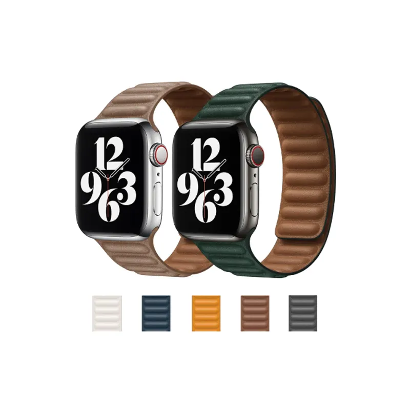 Magnetic Smartwatch Bracelet iWatch Series 7 6 5 4 3 SE Silicone Magnet Link Band 44mm 40mm 38mm 42mm For Apple Watch strap