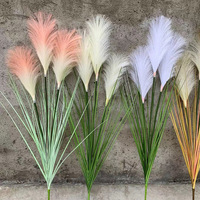 Bouquet d'herbe de la pampa artificielle ignifuge pour la décoration d'hôtels, de mariages et d'espaces commerciaux – Plantes artificielles aspect séché