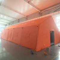 Abri d'urgence gonflable de grande taille, directement de l'usine, tente à structure pneumatique de couleur personnalisée pour le sauvetage et le commandement sur le terrain