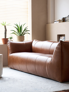 Canapé-lit gonflable moderne, incurvé, luxueux, en cuir véritable, écologique, pour hôtel, <span class=keywords><strong>appartement</strong></span>, trois places, réglable - Product Image 4