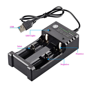 Nuovo Caricabatterie USB Intelligente a 2 Slot per Batterie Li-Ion 3.7V 14500 16340 16650 14650, Marca <span class=keywords><strong>BMAX</strong></span>, Caricatore Doppio DC 4.2V - Product Image 3