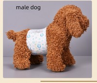 Kingtale Coussinets d'appoint personnalisés pour chien mâle et femelle Bandes ventrales et enveloppes mâles Couche jetable pour chien