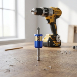 5ps Gold and Blue 6.35mm Aviation Aluminum Magnetic Ring <b>Screwdriver</b> Bit Accessory for Electric <b>Screwdriver</b> - Product Image 2