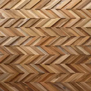 Kits de revêtement mural en bois à motif chevrons - Product Image 2
