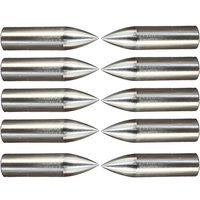 Pointe de flèche en carbone durable de 7mm pour la chasse en plein air, pointe en acier, plume en plastique, accessoire essentiel pour les chasseurs de tir à l'arc