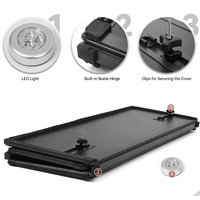 Couverture de benne rigide pliable en aluminium pour Toyota Hilux Double Cab 2026, 1520 mm, étanche, protection de cargaison sécurisée