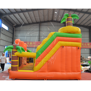 Dễ dàng thiết lập Inflatable Bounce House Combo sân chơi trẻ em bền cho thuê Inflatable lâu đài Safari lâu đài <span class=keywords><strong>bouncy</strong></span> với Slide - Product Image 5