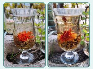 Té mezclado de flores artísticas, hierba de jazmín orgánico, Té floreciente recién procesado a granel/caja de bolsas, dulce especial para adelgazar - Product Image 4