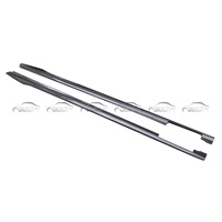 Pour BMW Série 3 G20 G21 M SPORT 2020-2022 Extensions de jupes latérales en fibre de carbone style OMS, lèvre de spoiler, séparateur de pare-chocs avant