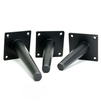 130mm-200mm fer acier conique pied canapé composants meubles cadre métal biseau Tube salle à manger chaise jambes pour usage hospitalier