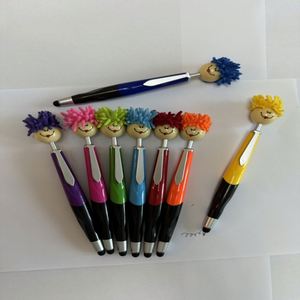 Cabeza de Muñeco de Dibujos Animados con Logotipo Personalizado al por Mayor para Bolígrafo, Cabezal de Plástico Promocional de Alta Calidad para Uso en Oficina y Escuela - Product Image 2