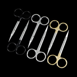 กรรไกรผ่าตัดสแตนเลสพร้อมด้ามจับสีทอง กรรไกรผ่าตัดปลายแหลมแบบ TC กรรไกรตัดหนัง กรรไกรตัดเล็บ - Product Image 4