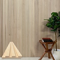 Fournisseur de panneaux muraux en bois à lumière mixte pour la décoration intérieure, usage commercial