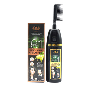 Shampooing colorant cheveux bio à base de plantes Couverture grise 200ml Shampooing colorant cheveux noirs pour femmes et hommes - Product Image 5