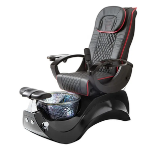 Housse en cuir pour chaises de pédicure personnalisée avec bol en verre bain de pieds réglable chaises de pédicure simples pas de plomberie - Product Image 2