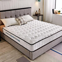 Matelas hybride confortable en mousse à mémoire de forme Queen King avec ressorts ensachés, base en mousse, fermeté moyenne, 30 cm d'épaisseur, 10 ans d'assurance, école, hôtel