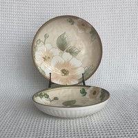 HIXIN Ensemble de 6 pièces de vaisselle en céramique émaillée à motif de camélia japonais vintage, compatible micro-ondes, pour nouilles et usage domestique