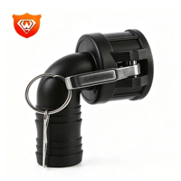 Fabricant chinois de raccords rapides Camlock en PP à 90 degrés, raccord Camlock 4 pouces