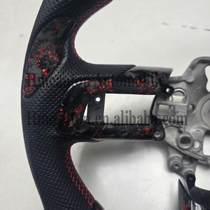 Nuevo Producto, Volante Deportivo de Fibra de Carbono Forjada con Agarre de Cuero Perforado para Ford Mustang - Product Image 2