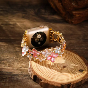 Venta caliente mujeres reloj inteligente <span class=keywords><strong>correa</strong></span> elástica pulseras con cuentas para <span class=keywords><strong>Apple</strong></span> <span class=keywords><strong>Watch</strong></span> Band 8/7/6/5/4/3/2 - Product Image 3