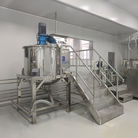 Machine de fabrication de savon liquide et de shampoing automatique haute vitesse 1000L, mélangeur, agitateur, cuve de mélange