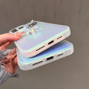 <span class=keywords><strong>Funda</strong></span> brillante para teléfono con <span class=keywords><strong>colgante</strong></span> de mariposa para <span class=keywords><strong>iPhone</strong></span> 15, <span class=keywords><strong>funda</strong></span> degradada colorida IMD con brillantina para <span class=keywords><strong>iPhone</strong></span> 15, 14, <span class=keywords><strong>13</strong></span>, 12 - Product Image 6
