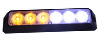 Vente en gros de feux de détresse à LED pour voiture Wigwag, montage en surface, bleu, 6 LED, lumière stroboscopique