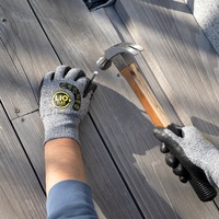 Gants de travail LIO FLEX résistance au coupure niveau 5, revêtement en mousse NBR